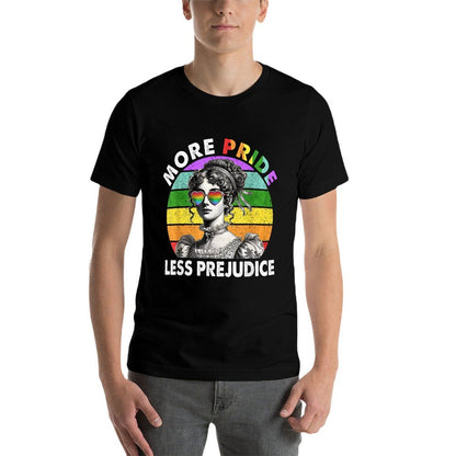 More Pride Less Prejudice Pride Month LGBTQ Gay Lesbian  Affordable Price T-Shirt