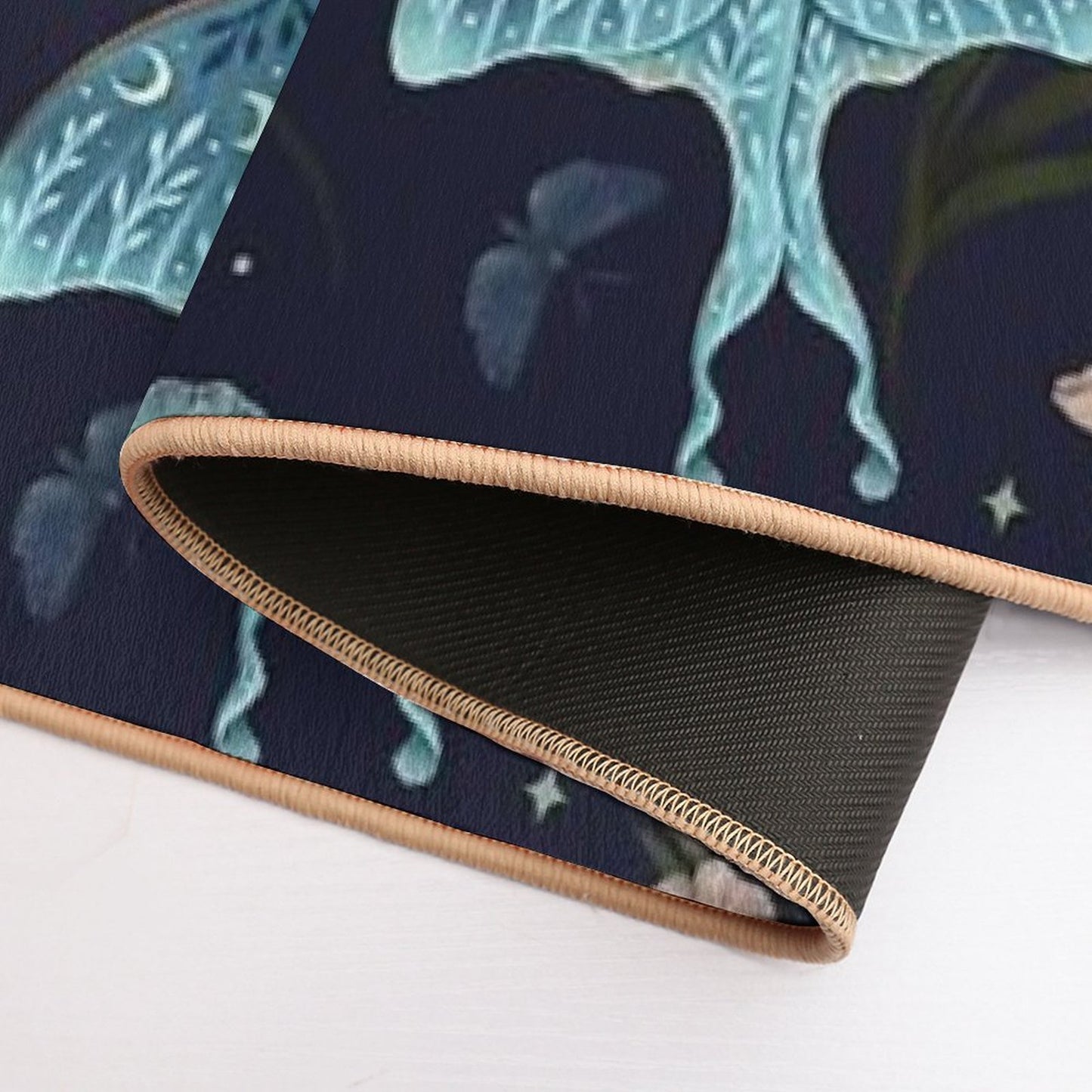 Luna Moth Pattern  Toxin-Free Bath Mat