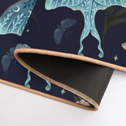 Luna Moth Pattern  Toxin-Free Bath Mat