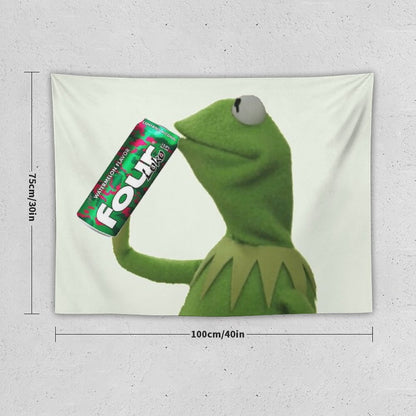 Kermit Sips Four Loko Tapestry
