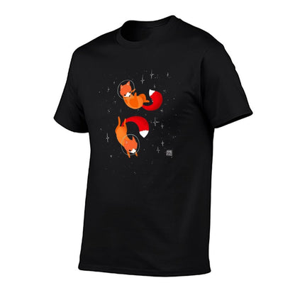 Space Foxes  Cotton T-Shirt