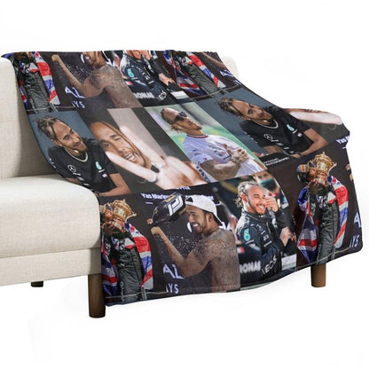 Lewis Hamilton Throw Blanket