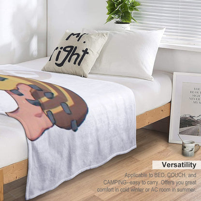 Bee Minecraft Cute Bee Throw Blanket