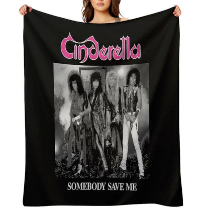 Steel Heels & Heartbeats – Glam Noise Icon Style Throw Blanket