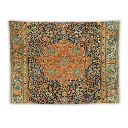 Antique Mohtashem Kashan Persian Rug Print Tapestry