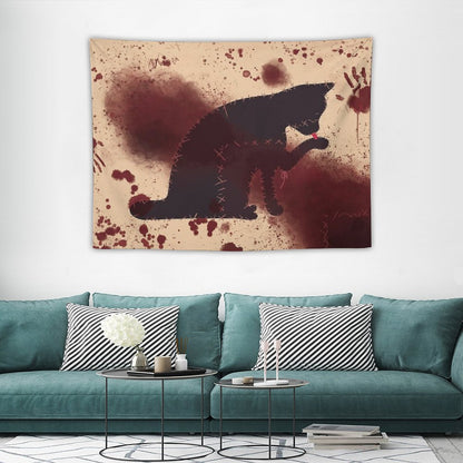 Bloody Cat Flag Tapestry