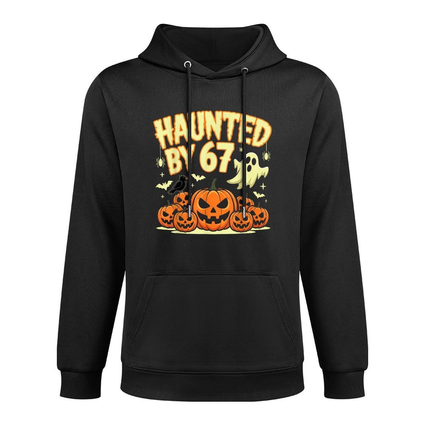 Haunted by 67 Halloween Ghost Six Seven Gen Alpha Z Colorfast Hoodie