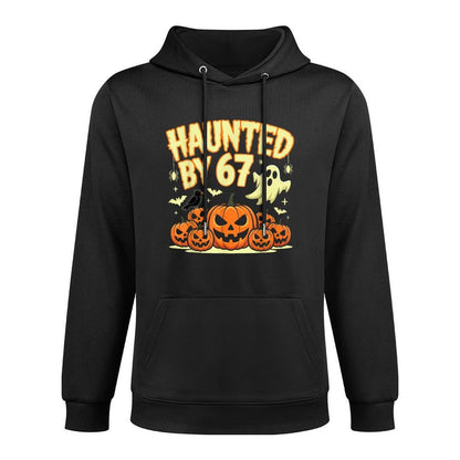 Haunted by 67 Halloween Ghost Six Seven Gen Alpha Z Colorfast Hoodie