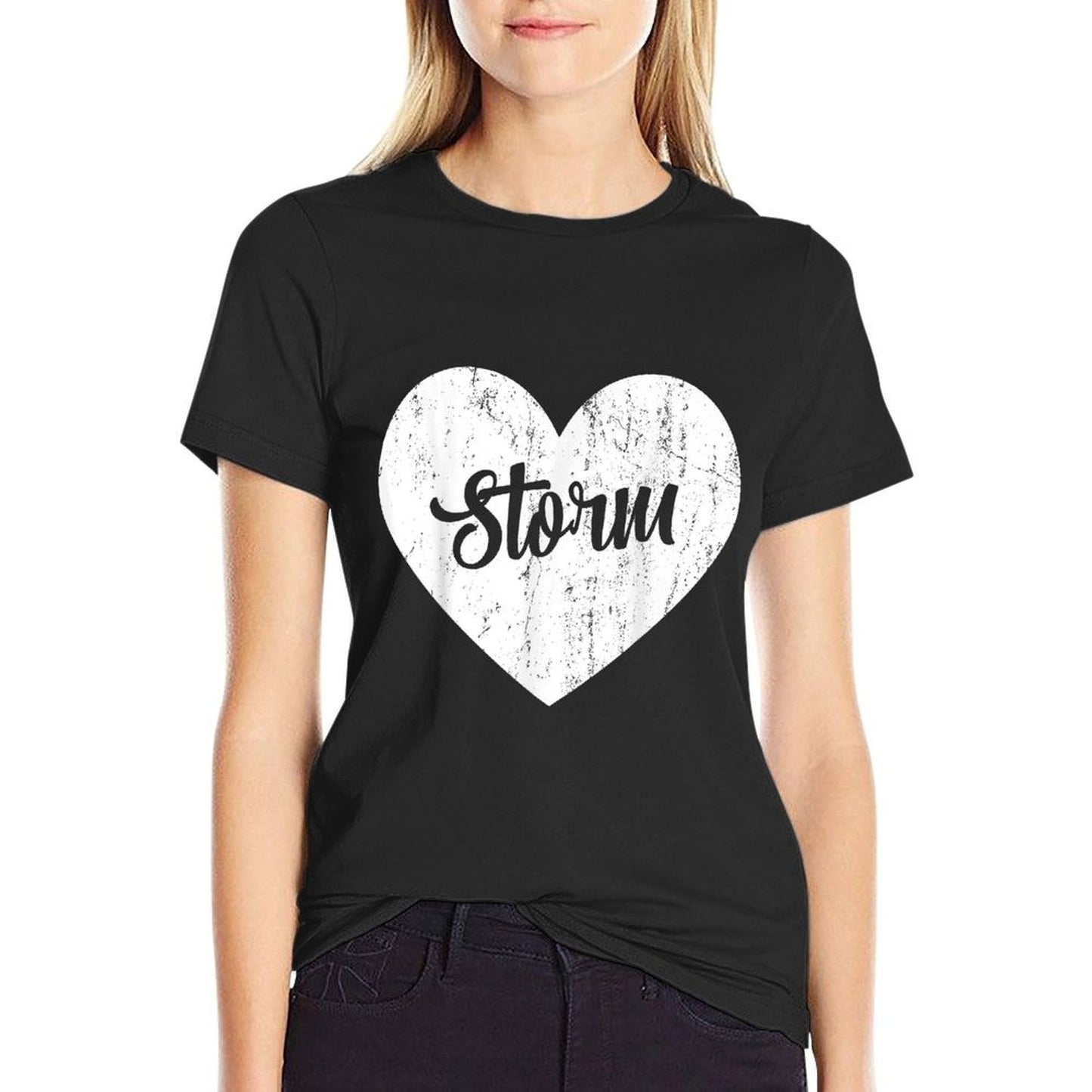 Storm School Sports Fan Team Spirit Mascot Heart Gift T-Shirt