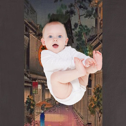 Night Street Rain Throw Blanket