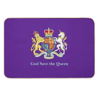 Royal Coat of Arms, Queen Elizabeth, British Monarchy Bath Mat