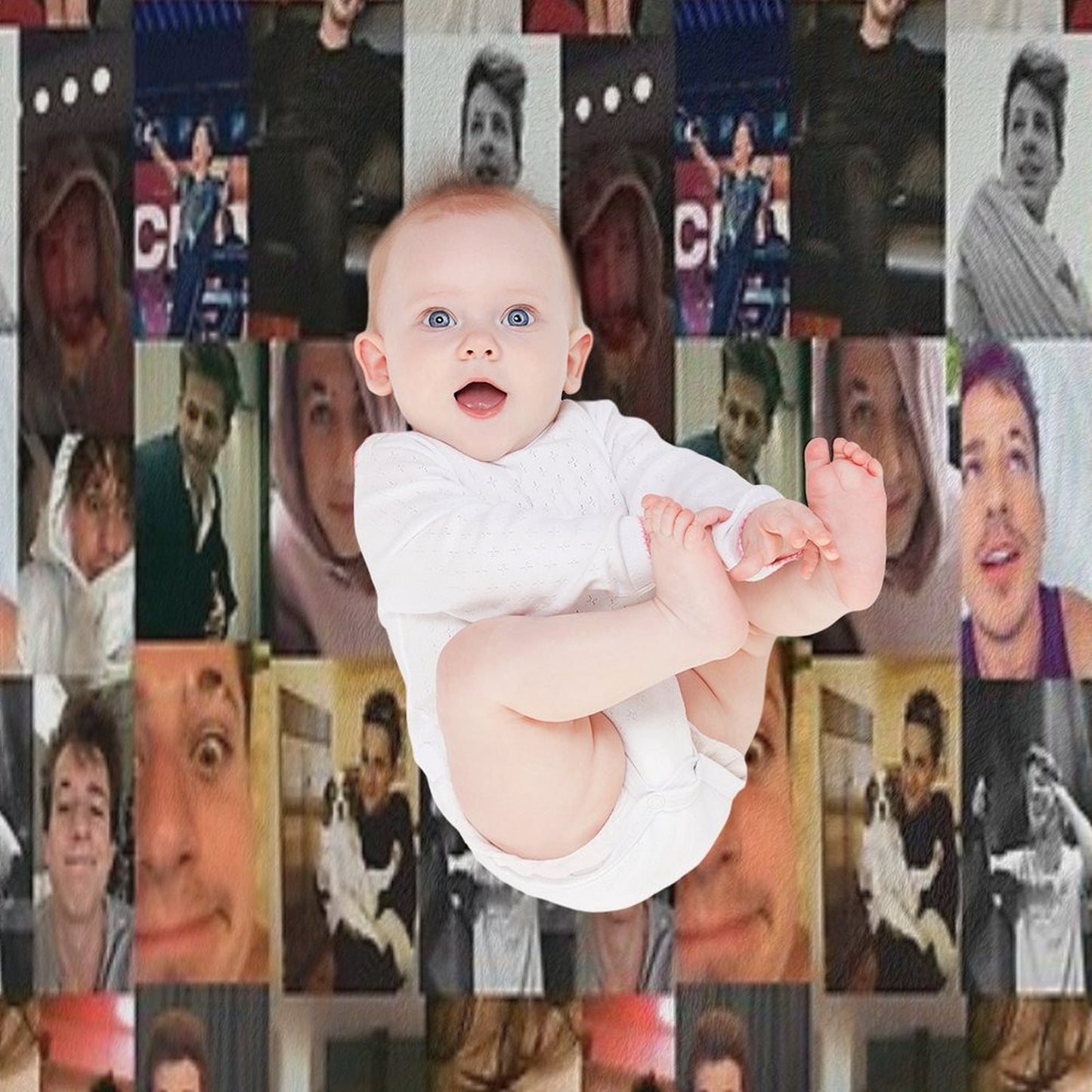 Charlie Puth Collage Throw Blanket
