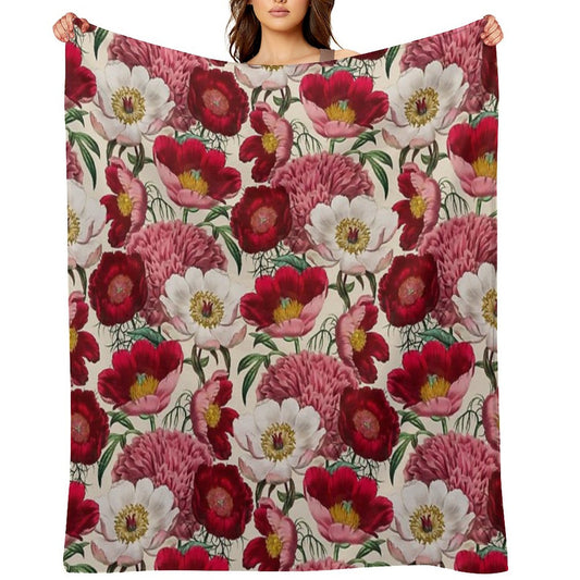 Flower Garden Throw Blanket