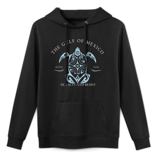 Gulf of Mexico Turtle BE SALTY AND RESIST Medium-Weight Fabric Hoodie