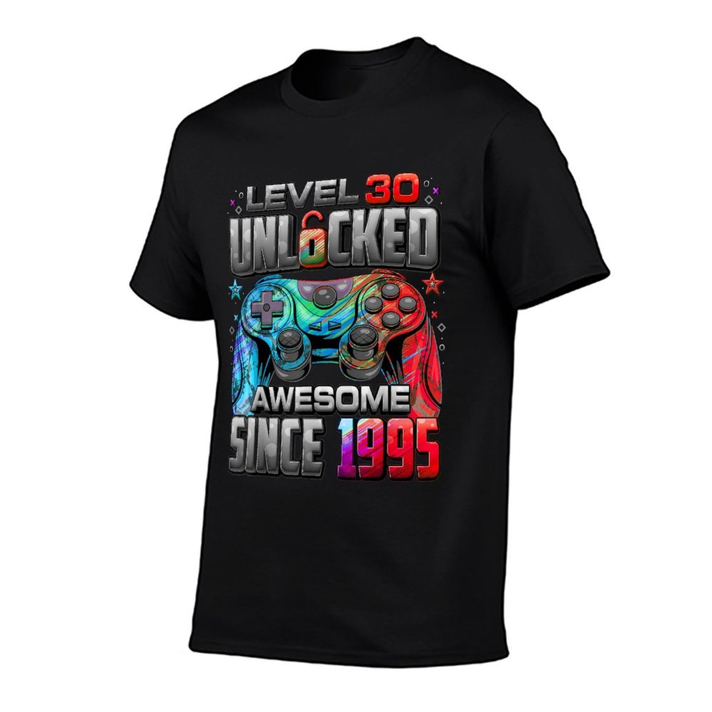 Level 30 Unlocked Awesome Since 1995 30th Birthday Gaming T-Shirt