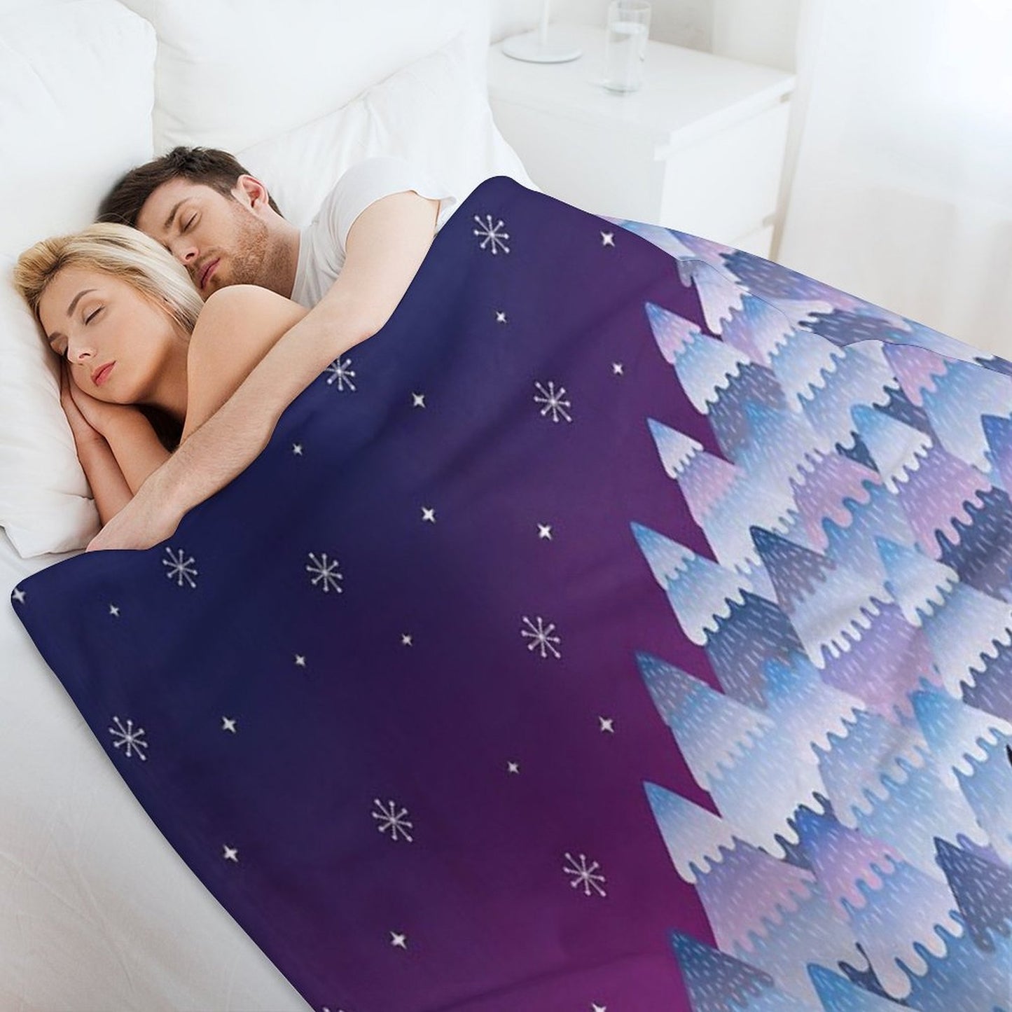 Tree Hugger (Night Version) Throw Blanket