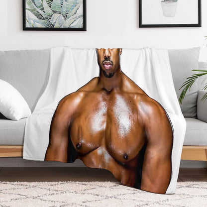 Michael B. Jordan Throw Blanket