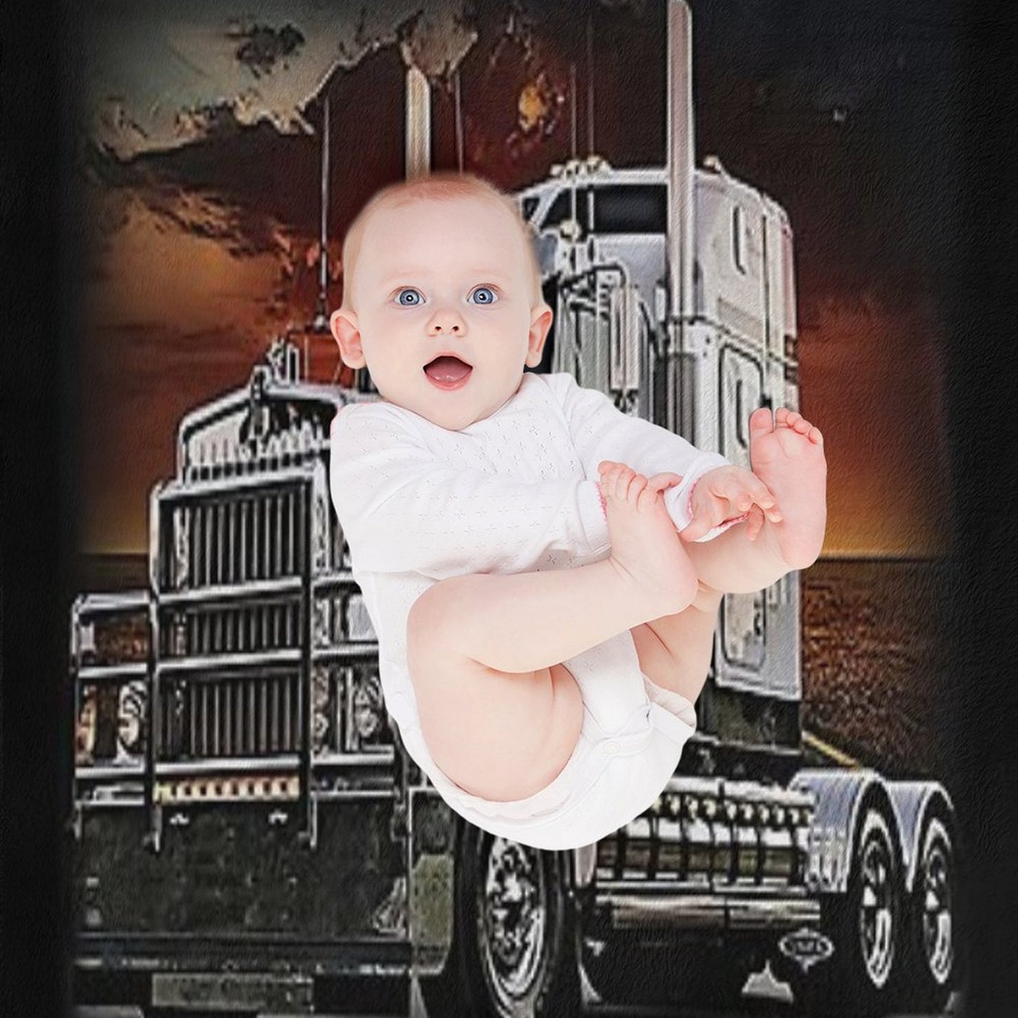 Truck It Ain&Rsquo;T Easy But It&Rsquo;S Fa Kenworth It Throw Blanket