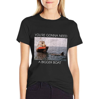 Jaws Screen Grab Youre Gonna Need A Bigger Boat  Fade-proof Color T-Shirt