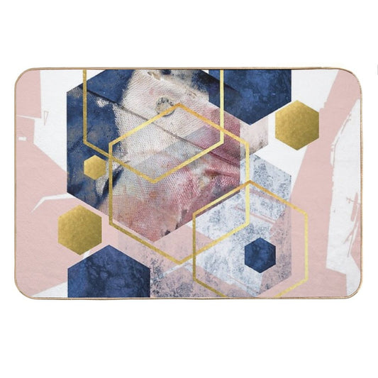 Abstract Geo Bath Mat