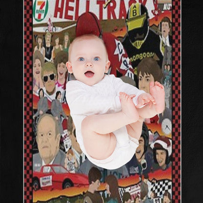 RAD Poster - BMX Tribute - Full Color - All Cast Throw Blanket