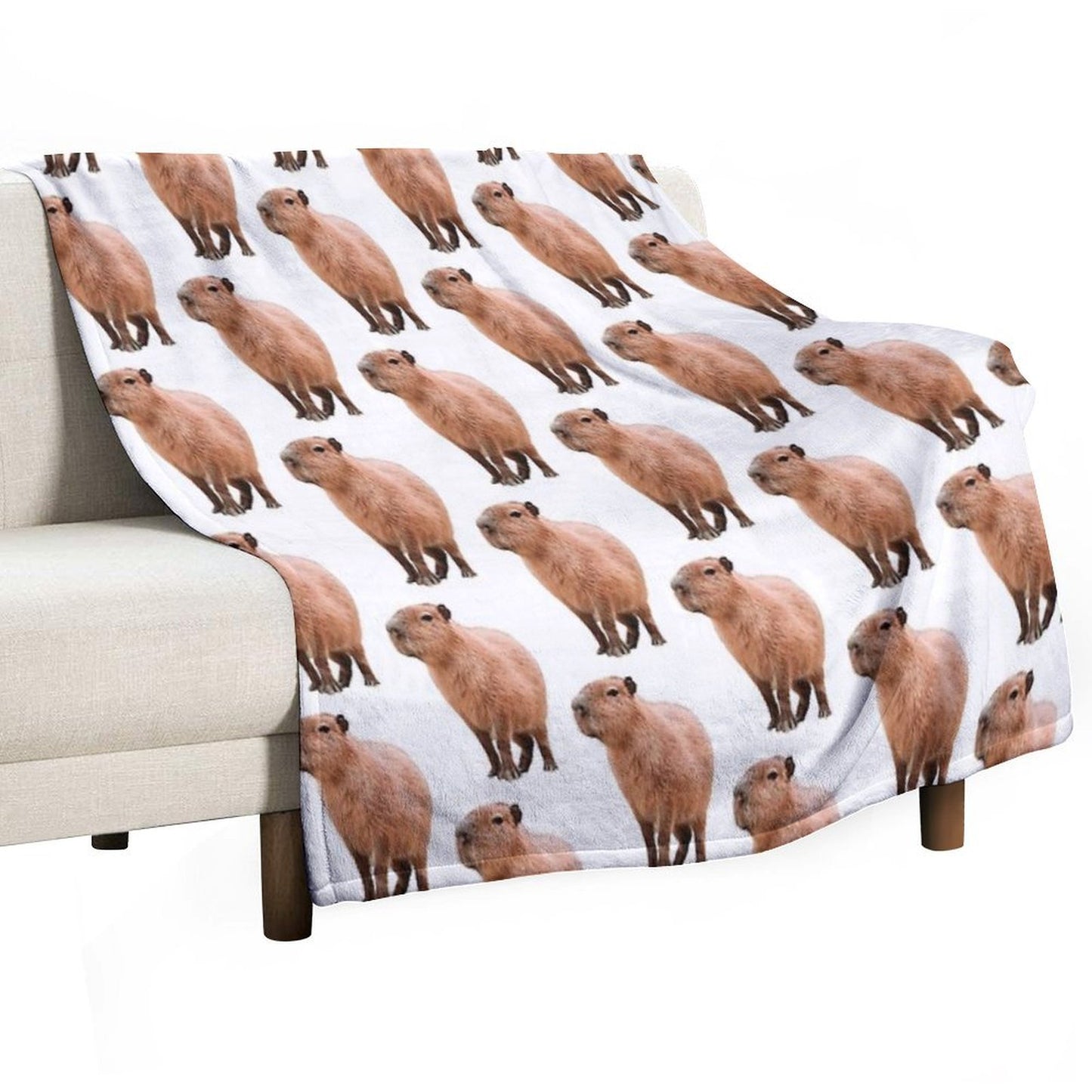 Cute Capybara Throw Blanket