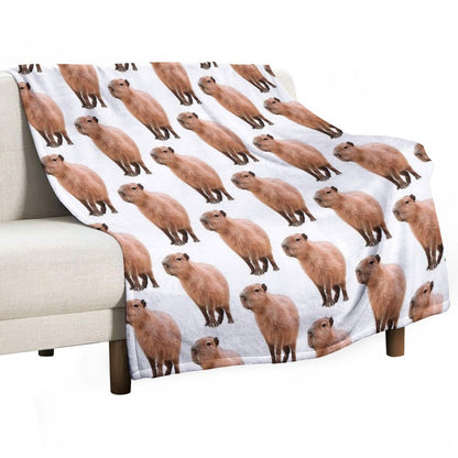 Cute Capybara Throw Blanket