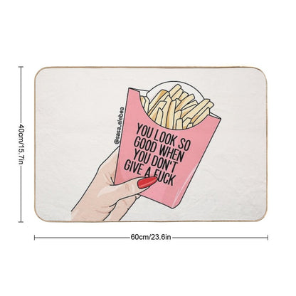 You Look So Good by Sasa Elebea Bath Mat