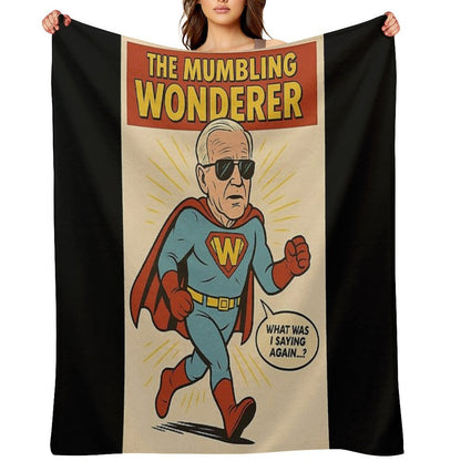 The Mumbling Wonderer – Limited Issue #009  Twisted Covers Comics, Cinema & Chaos Throw Blanket