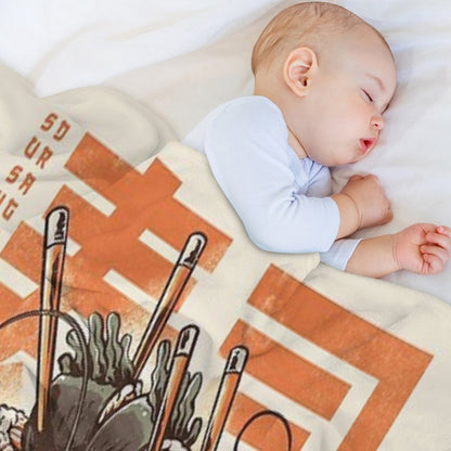 Great Sushi Dragon Throw Blanket