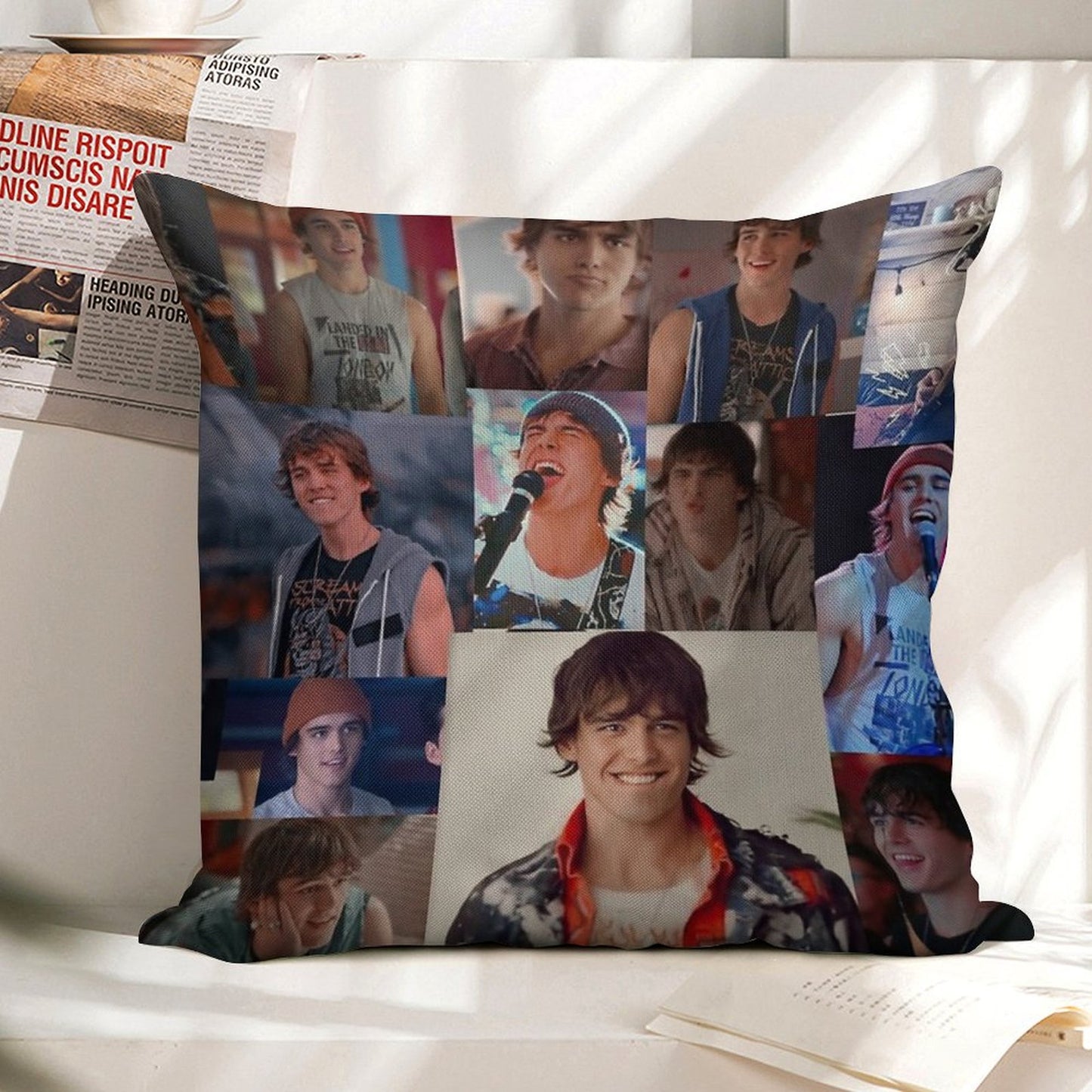 Julie And The Phantoms Luke Linen Throw Pillow Cover