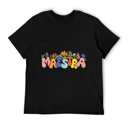 Floral Maestra Wildflower Spanish Teacher Bilingual Teacher T-Shirt