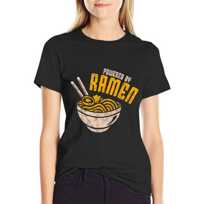 Powered By Ramen Japanese Love Anime Noodles T-Shirt