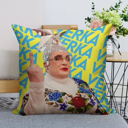 Verka Serduchka Linen Throw Pillow Cover