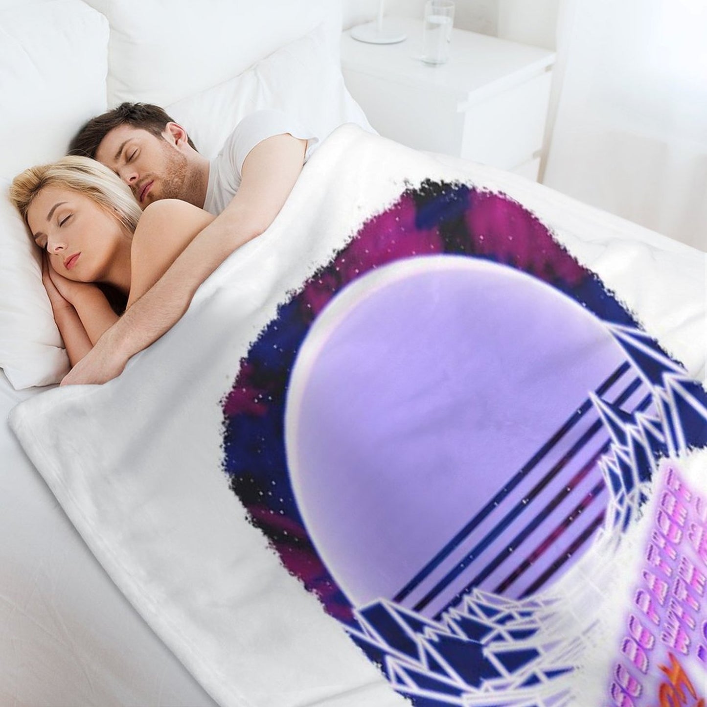 Born in The 1900s (Vapor Wave) Throw Blanket