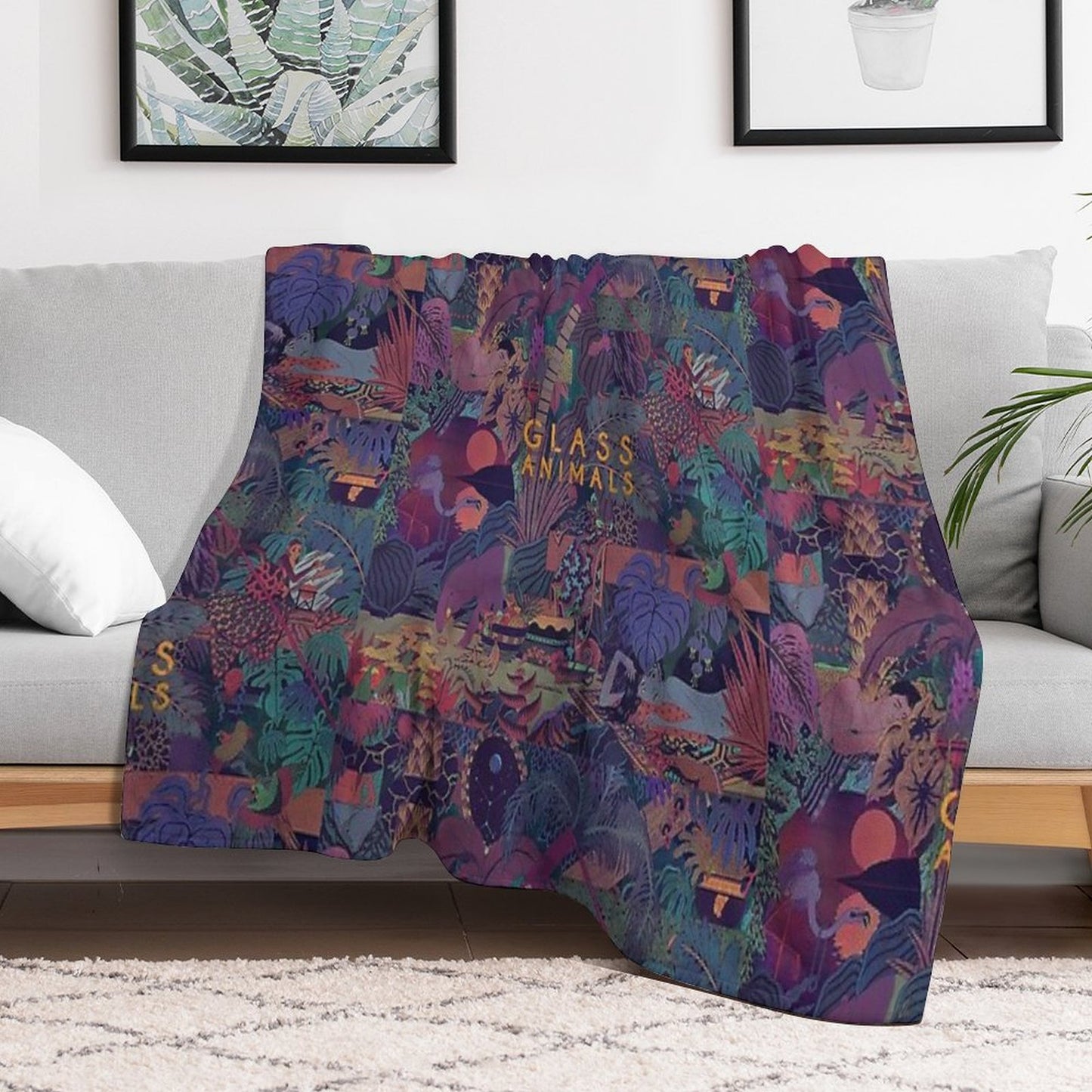 Glass Animals Zaba Throw Blanket