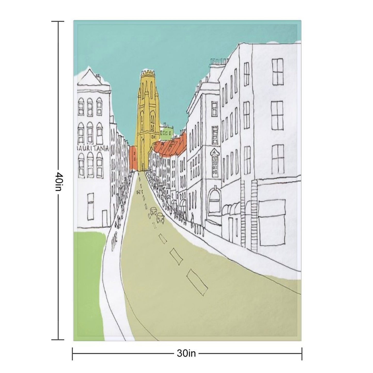 Park Street, Bristol, UK Throw Blanket