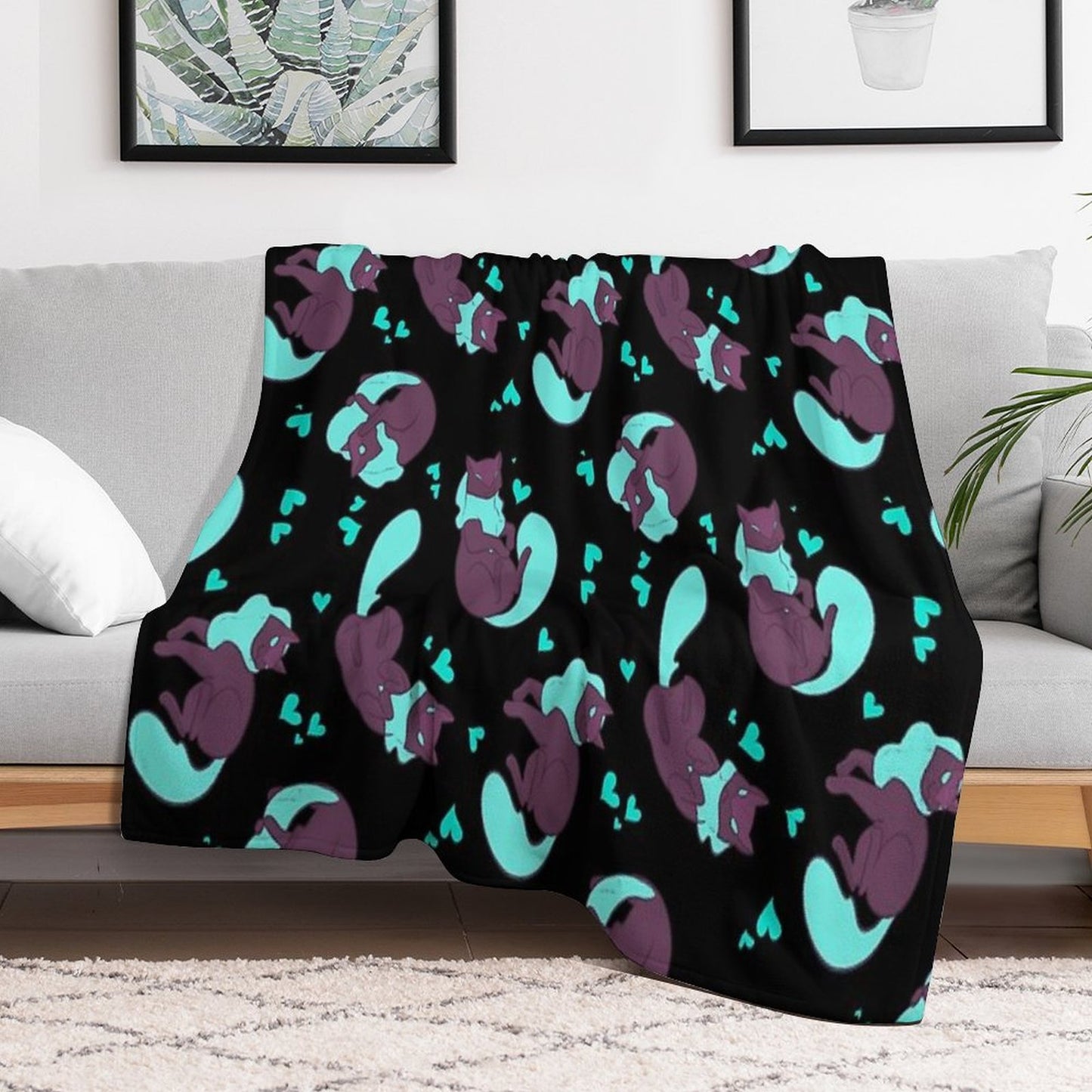 Melog Pattern Throw Blanket