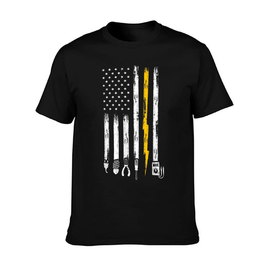 Electrician US Flag Tools for Electricians T-Shirt