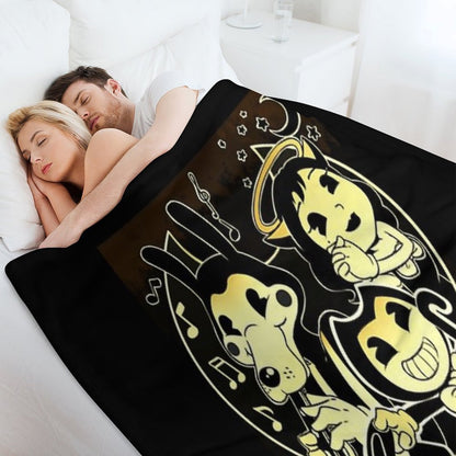 Bendy Boris And Alice Throw Blanket
