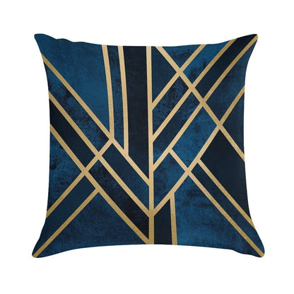 Art Deco Midnight Soft Decorative Cover Throw Pillow