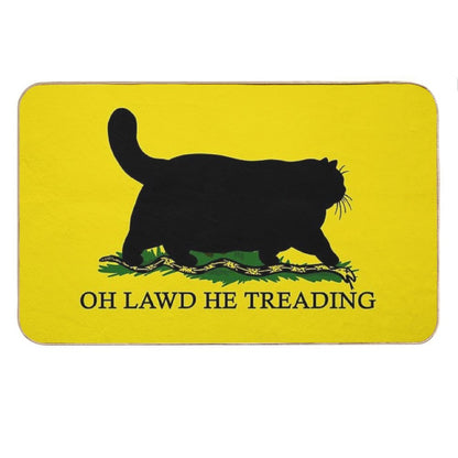 Oh Lawd He Treading Bath Mat