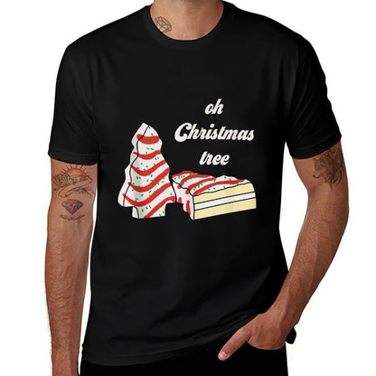 Oh Christmas Tree Cakes Debbie Funny Christmas Snack Cake  Trendy Pattern T-Shirt
