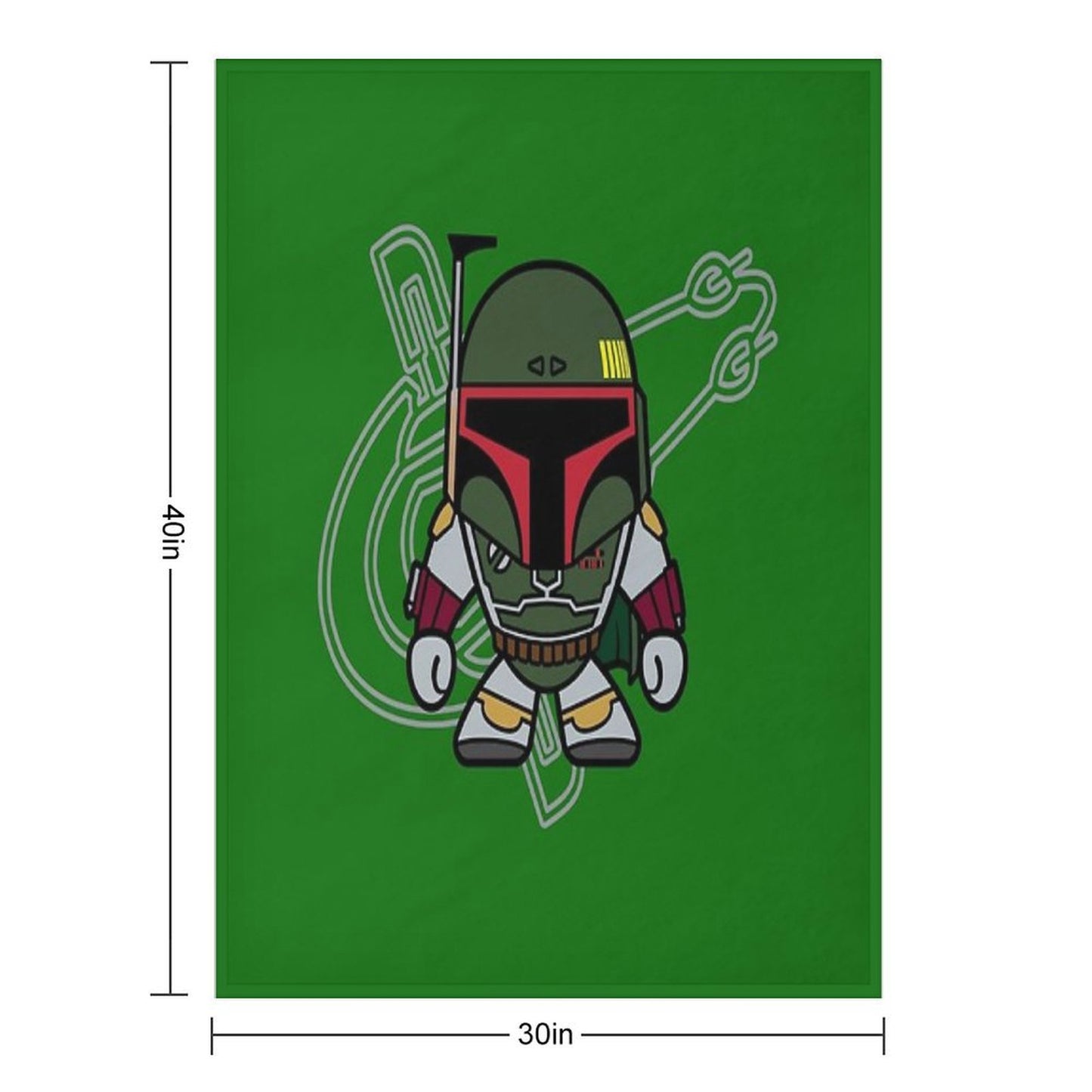 Boba Fett Throw Blanket
