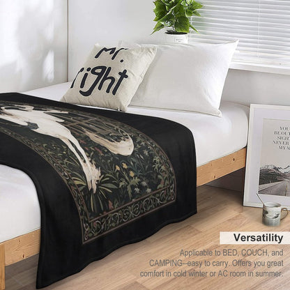 Unicorn Out of Captivity Throw Blanket