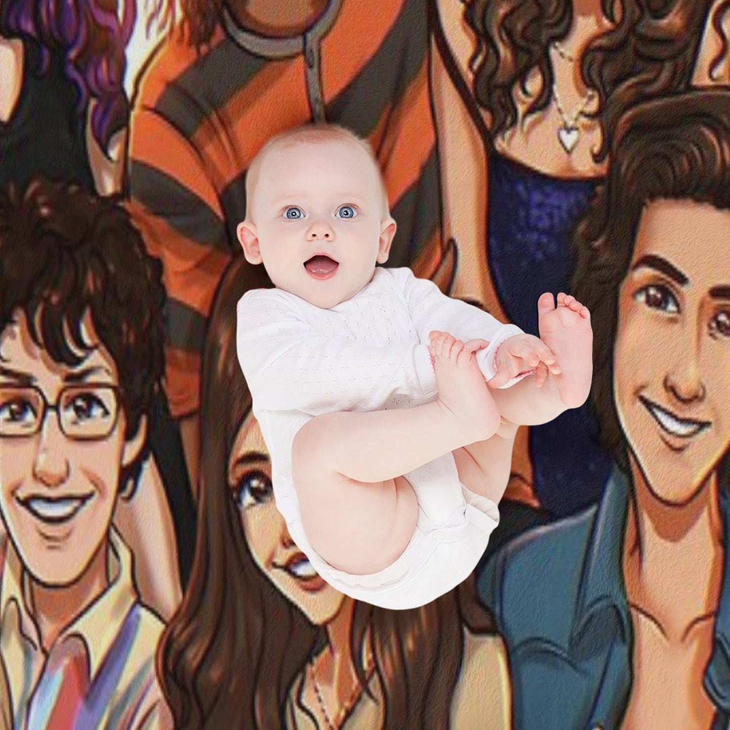 Victorious Cast Throw Blanket