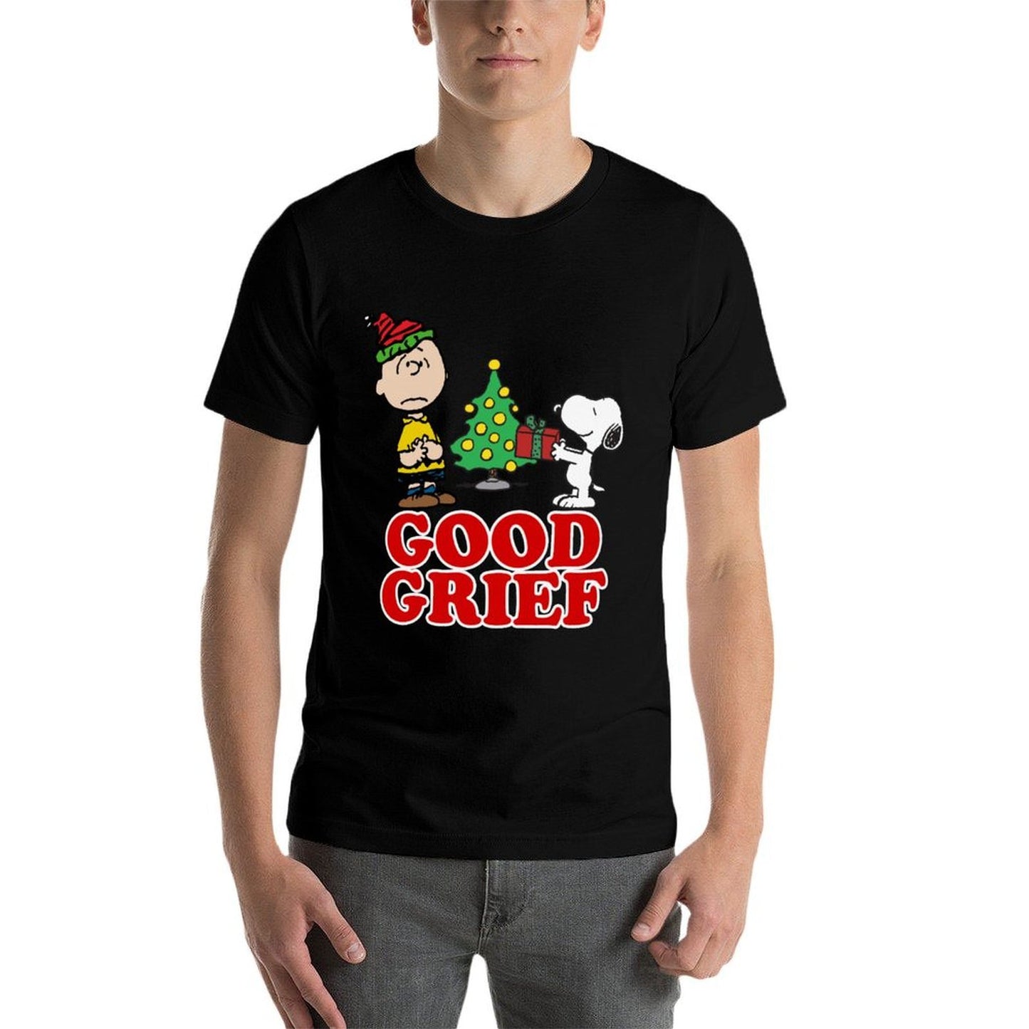 Peanuts Charlie Brown Goof Grief Christmas Sweatshirt  Wrinkle-resistant T-Shirt