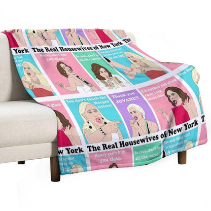 Real Housewives NY Drama Throw Blanket