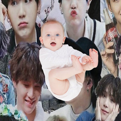 Suga BTS Collage Throw Blanket