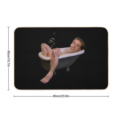 Nicholas Cage Taking A Bath Bath Mat